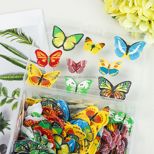 Papillons en papier gaufrette personnalisés prix de gros ingrédient de cuisson décoration comestible arrose bonbons pour la décoration de gâteau - Product Image 3