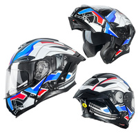 Casque modulaire certifié 3C&DOT - Résistant aux chocs et doublure amovible, directement de l'usine, garantie de 12 mois