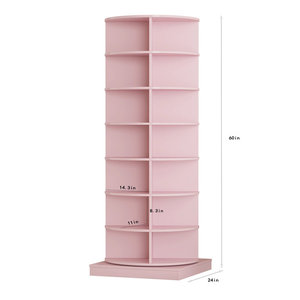 Commercio all'ingrosso stile moderno rotondo <span class=keywords><strong>scarpiera</strong></span> in legno armadietto personalizzabile soggiorno mobili 360 rotanti <span class=keywords><strong>scarpiera</strong></span> <span class=keywords><strong>rosa</strong></span> - Product Image 6