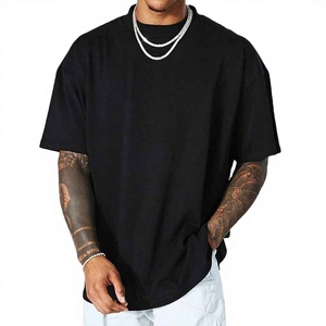 Camiseta Deportiva Slider Negra Personalizada de Alta Calidad para Hombre, Cuello Redondo Informal de Manga Corta, Talla Grande, Tejida, 180g, 100% Algodón - Product Image 3