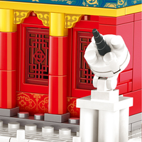 6221 Wange enfants bloc en plastique jouets de construction Hall of Supremi: harmonie dans la cité interdite ancien modèle chinois pour les enfants