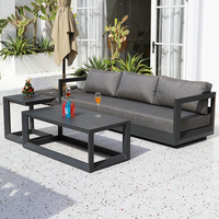 Ensemble de canapés de jardin de style moderne pour l'extérieur, pour le jardin, la plage, la cour, les hôtels ou les appartements, application polyvalente