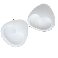 Accessoires intimes pour sous-vêtements, coussinets de soutien-gorge triangulaires rembourrés en spandex/coton sans couture pour robes de mariée et bikinis