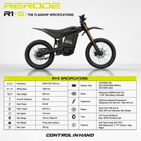 Nouvelle moto électrique RERODE R1+S E-Moto 25KW 72V 55Ah, moto tout-terrain, couple de 550 Nm, Surron Ultra Bee Killer