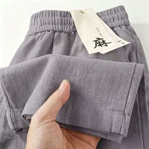 <span class=keywords><strong>Pantaloni</strong></span> da <span class=keywords><strong>donna</strong></span> a vita alta a gamba larga, cropped, lunghi fino alla caviglia, tinta unita, casual, vestibilità ampia, leggeri, per l'uso quotidiano estivo - Product Image 6