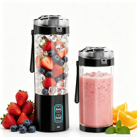 Mixeur Portable Sans Fil pour Smoothies aux Fruits, Rechargeable par USB, Mini Mixeur de Voyage pour Bureau, Maison, Cadeau