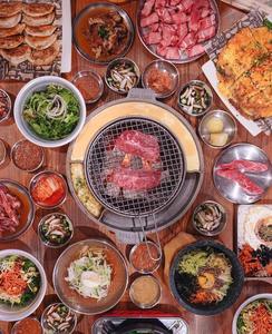 Vente en gros 304 pince en acier inoxydable corne de taureau tête ronde coréenne Barbecue <span class=keywords><strong>BBQ</strong></span> marmite Grill Shabu Shabu Restaurant asiatique pince en métal - Product Image 5