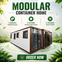 Maison conteneur moderne, simple, écologique, économe en énergie et respirante de 30 pieds – Mini-maison, bureau, salon pour bureau de chantier ou jardin