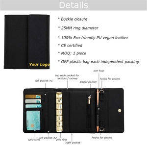 Yihe Meilleure vente A7 portefeuille en cuir de <span class=keywords><strong>litchi</strong></span> souple porte-documents en forme de sac à feuilles volantes avec 9 couleurs prêtes à être expédiées - Product Image 5