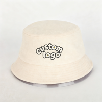 Chapeau Bob Réversible en Tissu Éponge, Motif Nœud Brodé, Chapeau de Pêcheur en Velours Tendance, Style Basique et Abordable, Vente Directe Usine
