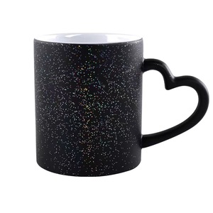 Tazas de 11 oz con Logotipo Personalizable, Fabricantes al por Mayor, Taza con Diseño de Corazón y <span class=keywords><strong>Estrella</strong></span>, Taza Mágica con Transferencia de Calor por Sublimación - Product Image 1