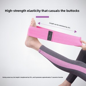Bandes de résistance pour les fessiers, antidérapantes, élastiques, portables, pour les fessiers, les cuisses, les bandes élastiques pour le yoga, équipement de gym - Product Image 3