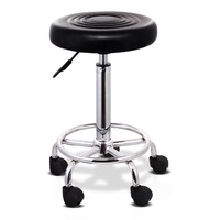 Chaises pivotantes traditionnelles en cuir blanc, tabouret de bar en cuir pu pour la cuisine