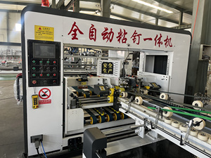 Automatic <b>Folder</b> Gluer Stitcher Carton <b>Box</b> Making Machine High Speed for Corrugated Cardboard <b>Box</b> Packaging - Product Image 2