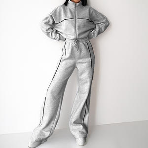 Conjunto de Sudadera con Capucha para Mujer Krester, Holgado, Informal, de Color Sólido, Transpirable, para Ocio - Product Image 3