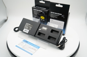 Paquetes de baterías y cargador USB LCD compatibles con <span class=keywords><strong>Canon</strong></span> DE LA Triple - Product Image 4