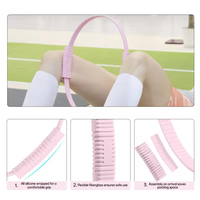 Kit d'anneaux de Pilates OEM avec entraînement à domicile pour tonifier, sculpter et renforcer la silhouette, anneaux magiques pour le yoga, pour femmes