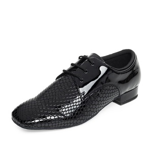 Zapatos <span class=keywords><strong>de</strong></span> Baile Latinos <span class=keywords><strong>de</strong></span> <span class=keywords><strong>Salsa</strong></span> <span class=keywords><strong>de</strong></span> Charol Negro Cómodos para Hombre, Zapatos <span class=keywords><strong>de</strong></span> Baile con Tacón <span class=keywords><strong>de</strong></span> 4.5-13.5 cm - Product Image 1