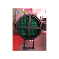 Affichage led créatif circulaire rond LED Logo Board P4.28 Design accrocheur écran led à effet visuel/publicitaire élevé