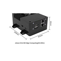 Ordinateur IA embarqué Jetson Orin NX 16 Go EA-B50L avec ventilateur, ordinateurs industriels et embarqués, 100 TOPS, boîtier compact, 2 ports Gigabit LAN