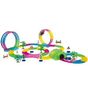 Luminoso DIY eléctrico mármol <span class=keywords><strong>pistas</strong></span> giratorio 360 de bucle flexible de las <span class=keywords><strong>pistas</strong></span> de carreras con 5 LED brilla en la oscuridad de juguete para niños - Product Image 2