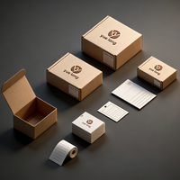 Boîtes d'expédition en carton ondulé pour vêtements, emballages portables en carton pour vêtements avec logo, boîtes en papier pour sous-vêtements
