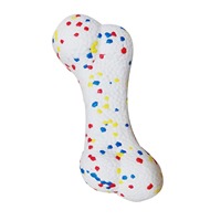 Jouet à mâcher pour chien en forme d'os à bulles, en ETPU, durable, léger, hautement élastique, résistant aux déchirures, écologique, non toxique, de petite taille