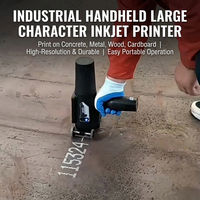Impresora de Inyección de Tinta Portátil Inteligente de 16 Puntos, 30-60 mm, DOD, para Caracteres Grandes, Máquina de Codificación de Inyección de Tinta para Estructuras de Acero