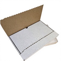 Boîte d'expédition en carton ondulé vierge avec fermeture à glissière, non imprimée, taille personnalisée pour l'impression de logo DIY et l'emballage