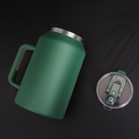 Meilleure vente de gobelet en acier inoxydable à double paroi de grande capacité étanche sans BPA adulte camping réfrigérateur extérieur