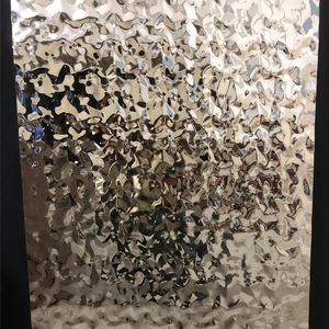 <span class=keywords><strong>Lamiera</strong></span> in Acciaio Inox 304 Decorativa con Effetto Ondulato, Foglio Metallico 3D Goffrato a Motivo Ondulato per Rivestimenti Murali e Interni <span class=keywords><strong>di</strong></span> Ascensori - Product Image 2
