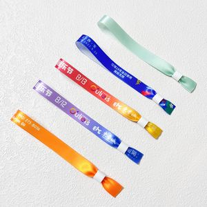 YoYa Bracelet d'art populaire tissé personnalisé de haute qualité Gym Party Événement sportif Utilisation unique <span class=keywords><strong>Admission</strong></span> réglable douce pour la peau - Product Image 4