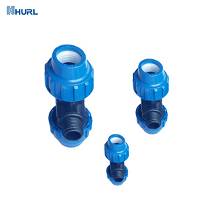 Raccords à <span class=keywords><strong>compression</strong></span> en PP bleu <span class=keywords><strong>raccord</strong></span> de tuyau en plastique pour connecteur de système d'irrigation agricole joint rapide - Product Image 4