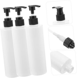 Botellas Transparentes de PET de 250 ml con Bomba Dosificadora para Loción, Gel de Ducha, con Tapa de Disco - Product Image 5