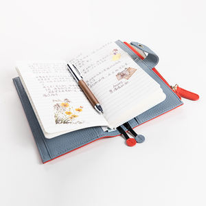 A5 fermeture éclair bureau d'affaires Logo personnalisé bloc-notes en cuir PU carnet <span class=keywords><strong>de</strong></span> notes journaux planificateur mignon pour les filles - Product Image 1