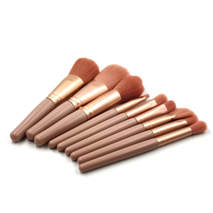 कस्टम लोगो हिप्पोकैम्पस आंखों का चेहरा ब्लश पाउडर 8 पीसी पेशेवर नायलॉन लकड़ी हैंडल कंटूर ब्रश सेट - Product Image 5