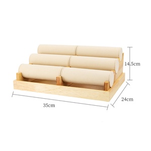 Wood Cheap Jewelry Display Storage <b>Watch</b> Headband Stand Bracelet Displays Stand - Product Image 6