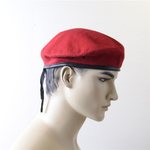 JinTeng Usine Directement Vente Personnalisation Mode Groupe Combat Béret Haute Qualité <span class=keywords><strong>Imitation</strong></span> Laine Étudiant Formation Chapeau Cap - Product Image 4