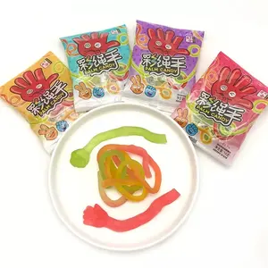 Fábrica de confitería, juego de adivinación de frutas en forma de mano, Gummy, comida rápida, dulces de Halloween