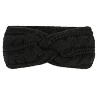 Bandeau d'hiver en tricot doublé de polaire extensible personnalisé pour femmes, bandeaux de ski d'hiver en tricot doublé de polaire pour femmes