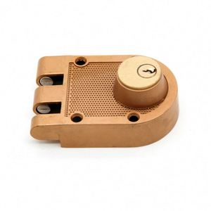 กุญแจล็อคแบบ Deadbolt ยี่ห้อ WEKIS รุ่น North American Jimmy Proof ทรงกระบอกคู่ ทำจากทองเหลืองผสมสังกะสี ชุบโครเมียมเงา สไตล์โบราณ แบบไม่ใช้กุญแจ - Product Image 3