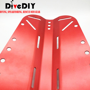 Plaque dorsale BCD01-A légère en aluminium, anodisée, pour plongée technique et récréative - Product Image 4