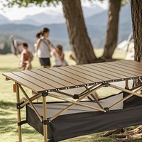 Table à manger pliable en acier au carbone pour la maison, design minimaliste pour l'extérieur et le camping