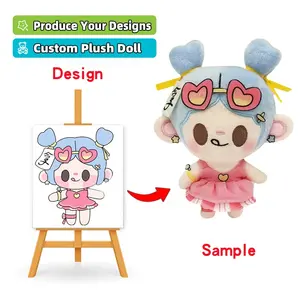 Bambola di peluche Kawaii personalizzata di migliore qualità 20 cm per regalo per bambini