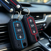 Funda de Lujo para Llave de Auto, a Prueba de Golpes, Antiarañazos, Impermeable, Protector de Llave Multicolor Personalizado para vw Golf R