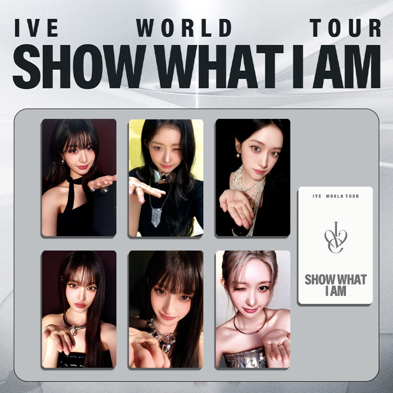 Kpop IVE SHOW I AM World Tour Lomo Cards Paper Postcard Wonyoung