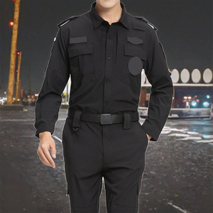 Costume unisexe pour enfants, ensemble de tenue de policier avec <span class=keywords><strong>pantalon</strong></span> et haut en polyester pour les fêtes d'Halloween et les jeux de rôle - Product Image 3