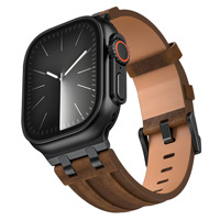 MOD AP-Stil Leder-Uhrenarmband für IWatch Ultra 3 Serie 10 9 8 7 6 SE 5 4 3