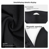 Masque de ski Ruidong personnalisable à fixation magnétique, couvre-visage et cou intégral, respirant, coupe-vent, chaud, doublé polaire pour l'hiver et les activités extérieures