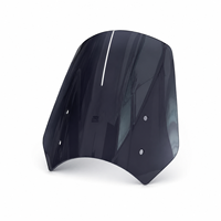 Convient aux modèles de motos universels, pare-brise de moto en PC acrylique résistant aux chocs, protégé contre les UV, imperméable, ajustement personnalisé, vente en gros